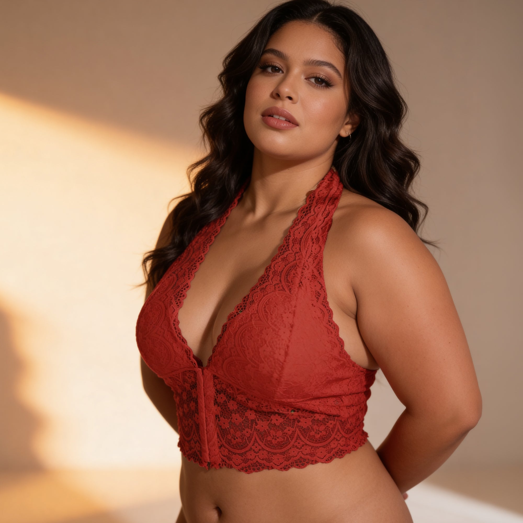 The Front-Close Lace Bralette