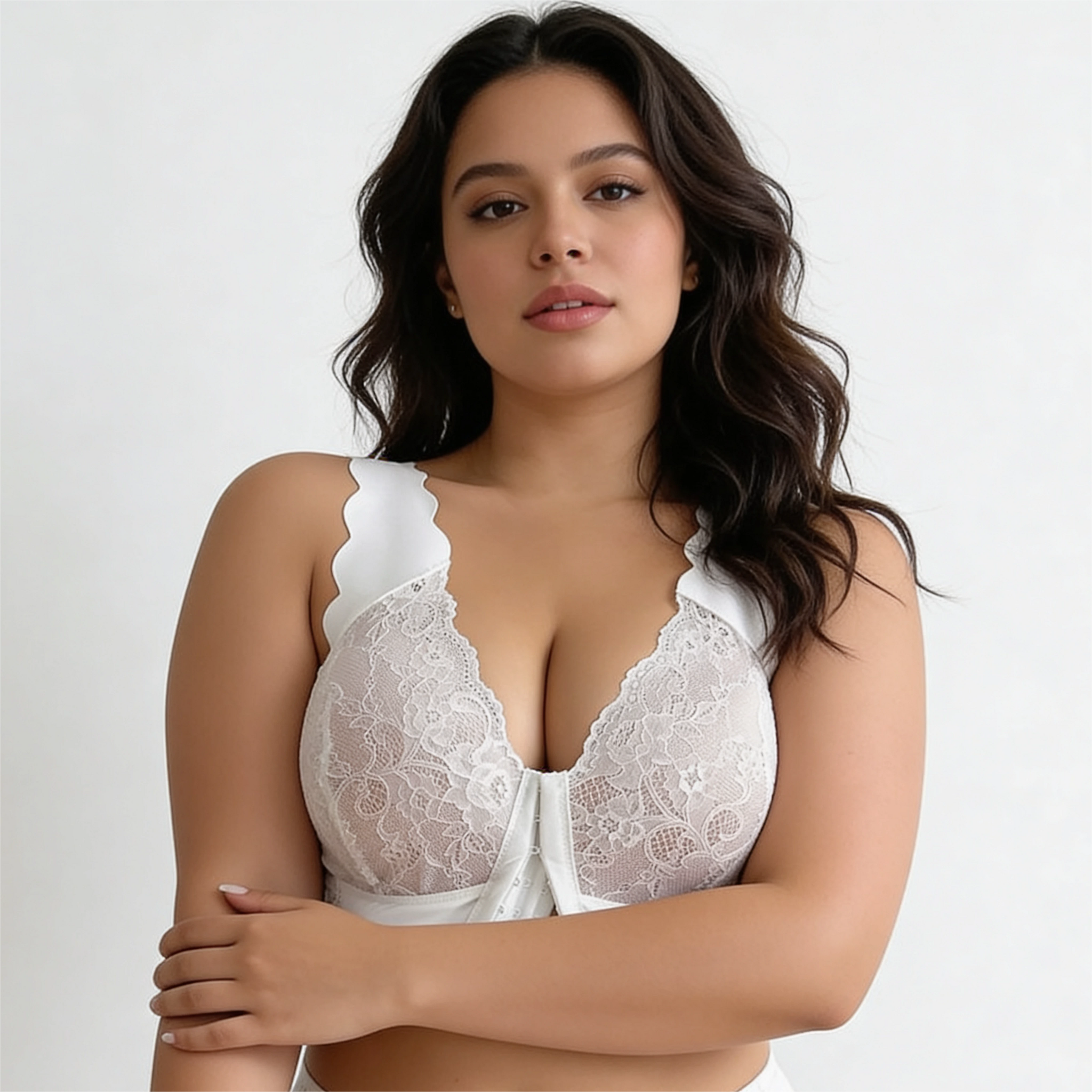 The Scalloped Longline Bra